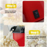 BALASHOV Mini macchina per popcorn elettrica: delizie cinematografiche facili e veloci